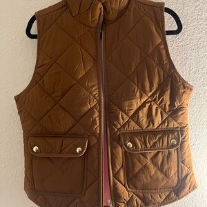 NWT J. Crew Quilted Vest with Pockets